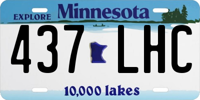MN license plate 437LHC