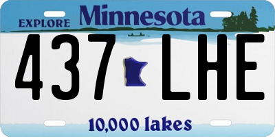 MN license plate 437LHE