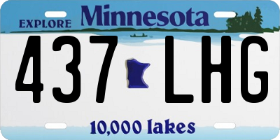 MN license plate 437LHG