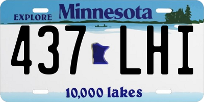 MN license plate 437LHI