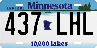 MN license plate 437LHL