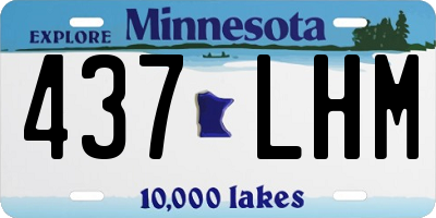 MN license plate 437LHM