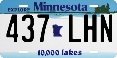 MN license plate 437LHN