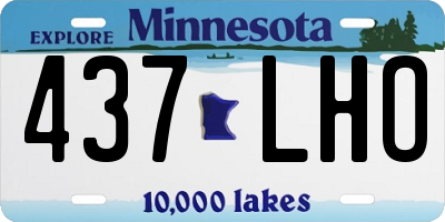 MN license plate 437LHO