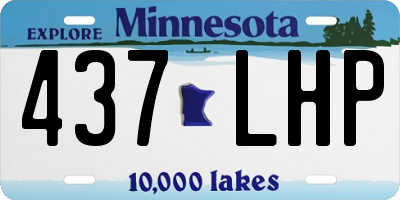 MN license plate 437LHP