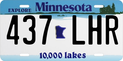 MN license plate 437LHR