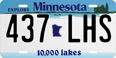 MN license plate 437LHS