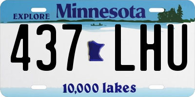 MN license plate 437LHU
