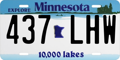 MN license plate 437LHW