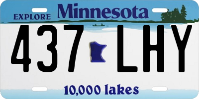 MN license plate 437LHY
