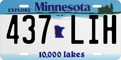 MN license plate 437LIH