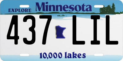 MN license plate 437LIL