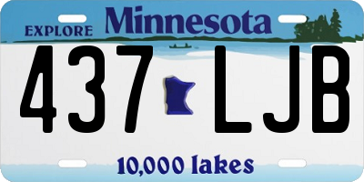 MN license plate 437LJB
