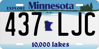 MN license plate 437LJC