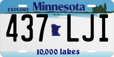 MN license plate 437LJI