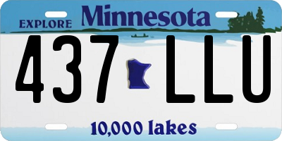 MN license plate 437LLU