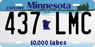 MN license plate 437LMC