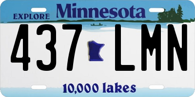 MN license plate 437LMN