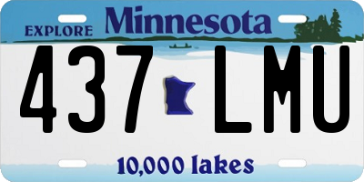MN license plate 437LMU