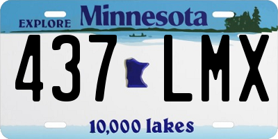 MN license plate 437LMX