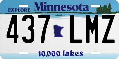 MN license plate 437LMZ