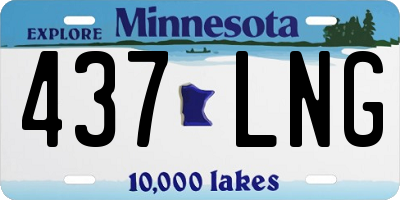MN license plate 437LNG