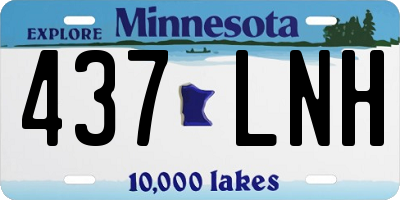 MN license plate 437LNH