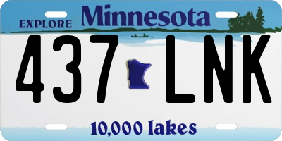 MN license plate 437LNK