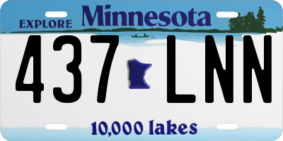 MN license plate 437LNN