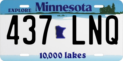 MN license plate 437LNQ