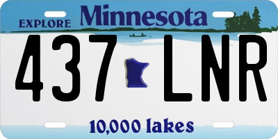 MN license plate 437LNR