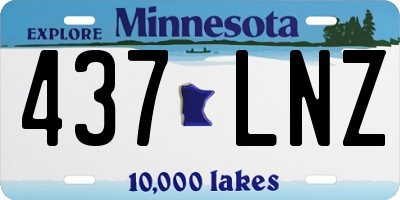 MN license plate 437LNZ