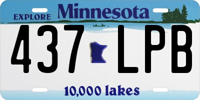 MN license plate 437LPB