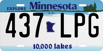 MN license plate 437LPG