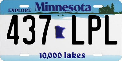 MN license plate 437LPL