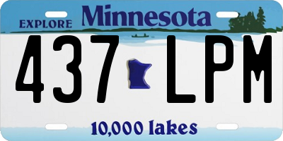 MN license plate 437LPM