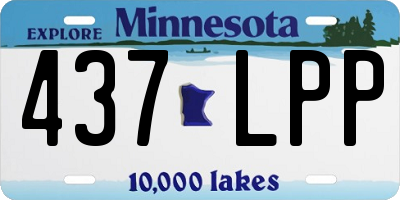 MN license plate 437LPP