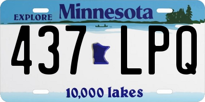 MN license plate 437LPQ