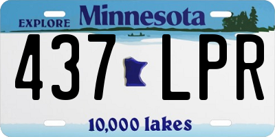 MN license plate 437LPR