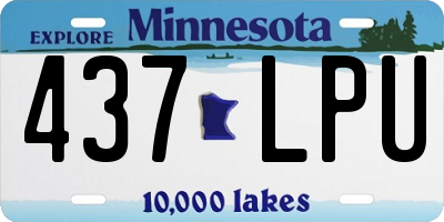 MN license plate 437LPU