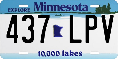 MN license plate 437LPV