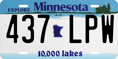 MN license plate 437LPW
