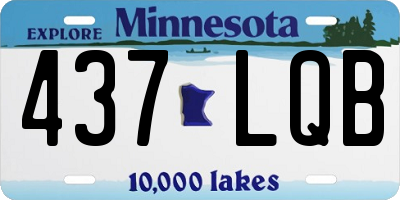 MN license plate 437LQB