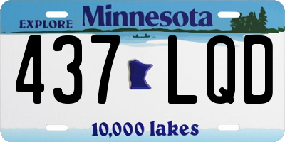 MN license plate 437LQD