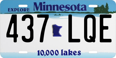 MN license plate 437LQE