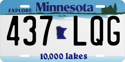 MN license plate 437LQG