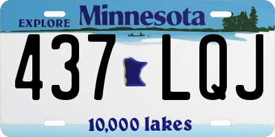 MN license plate 437LQJ