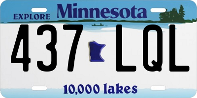 MN license plate 437LQL