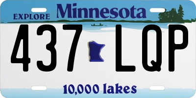 MN license plate 437LQP
