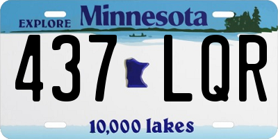 MN license plate 437LQR